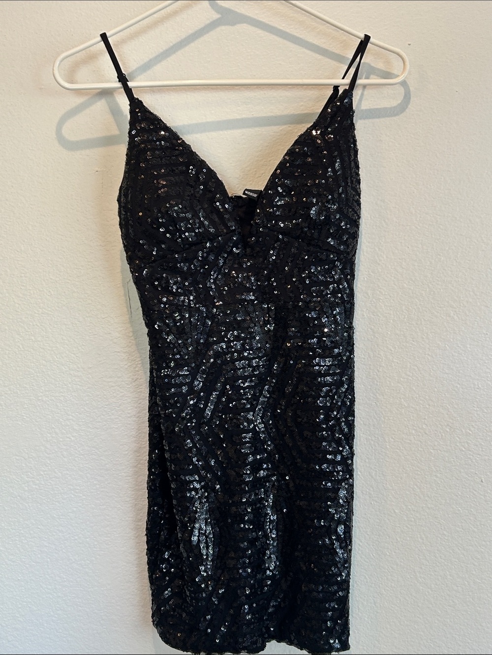 Windsor Black Sequin Mini Dress